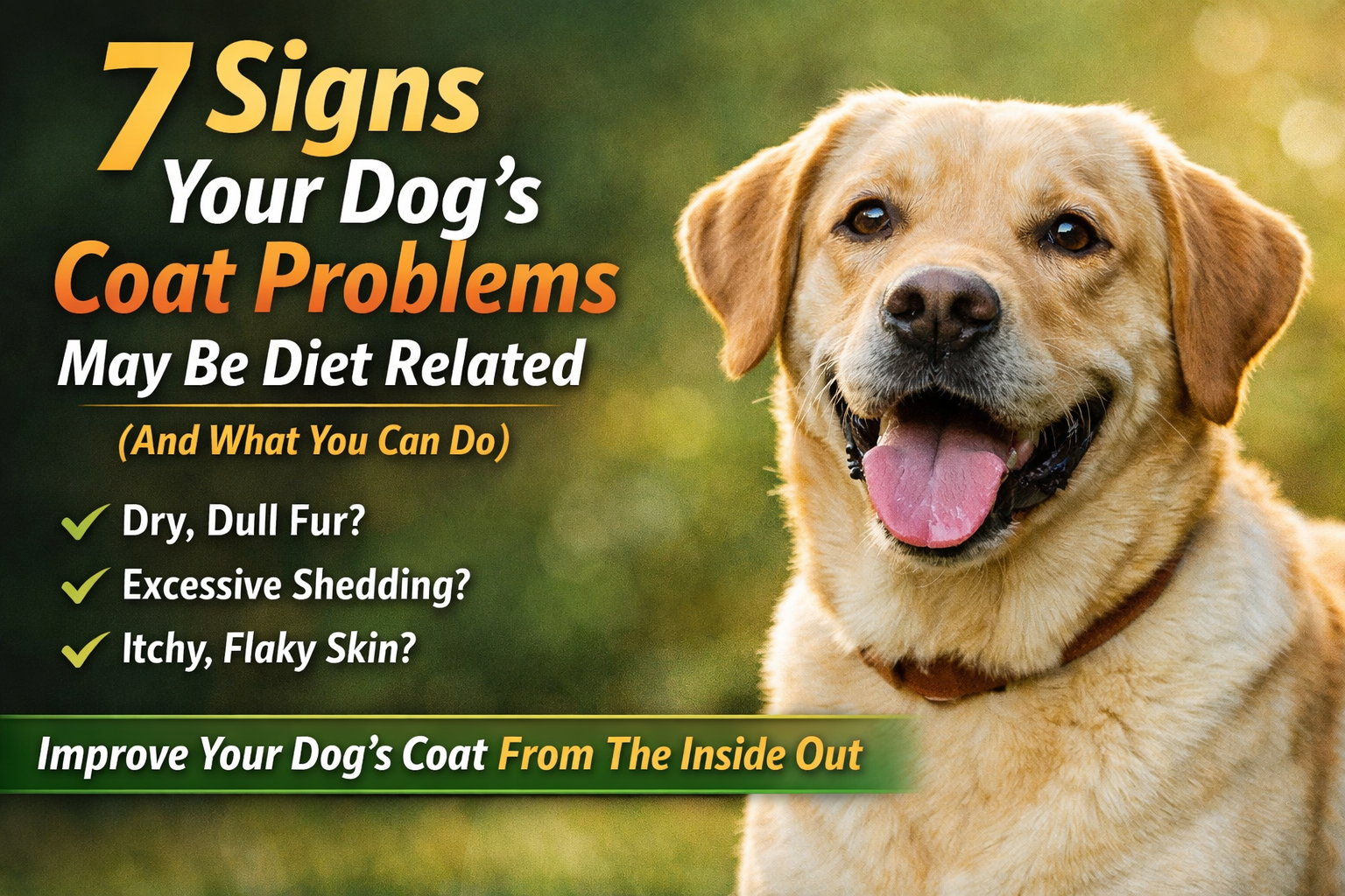 7 Signs Your Dog’s Coat Problems May Be Diet Related (And What You Can Do)