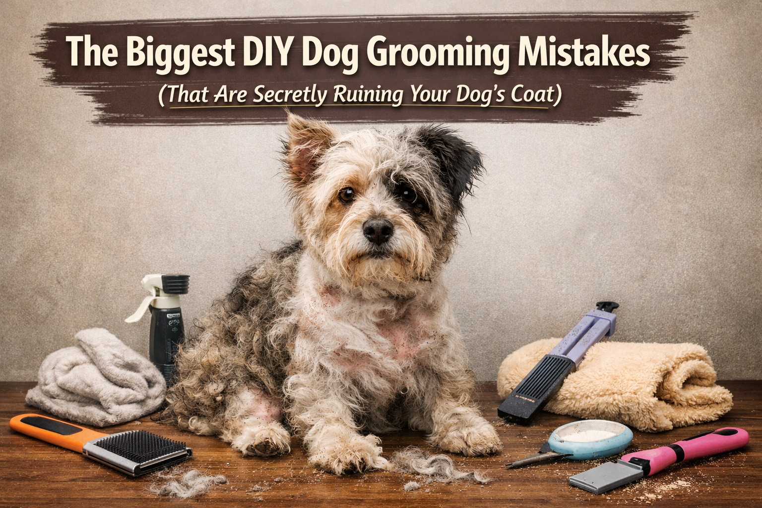 The Biggest DIY Dog Grooming Mistakes (That Are Secretly Ruining Your Dog’s Coat)