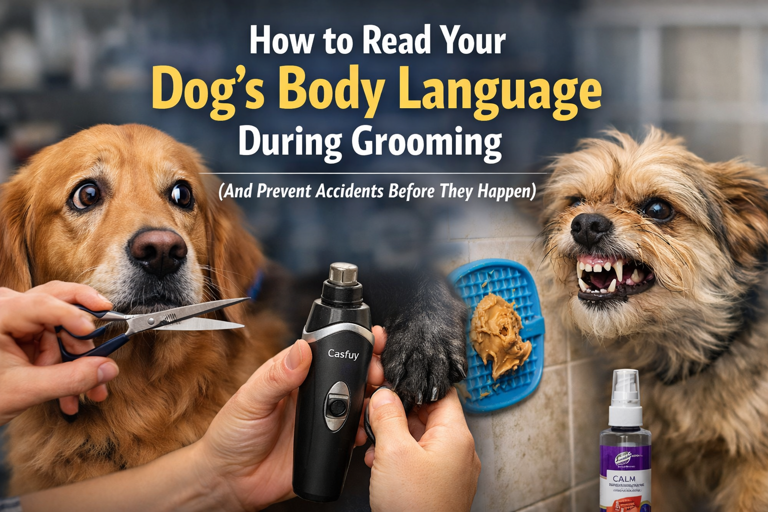 How to Read Your Dog’s Body Language During Grooming (And Prevent Accidents Before They Happen)