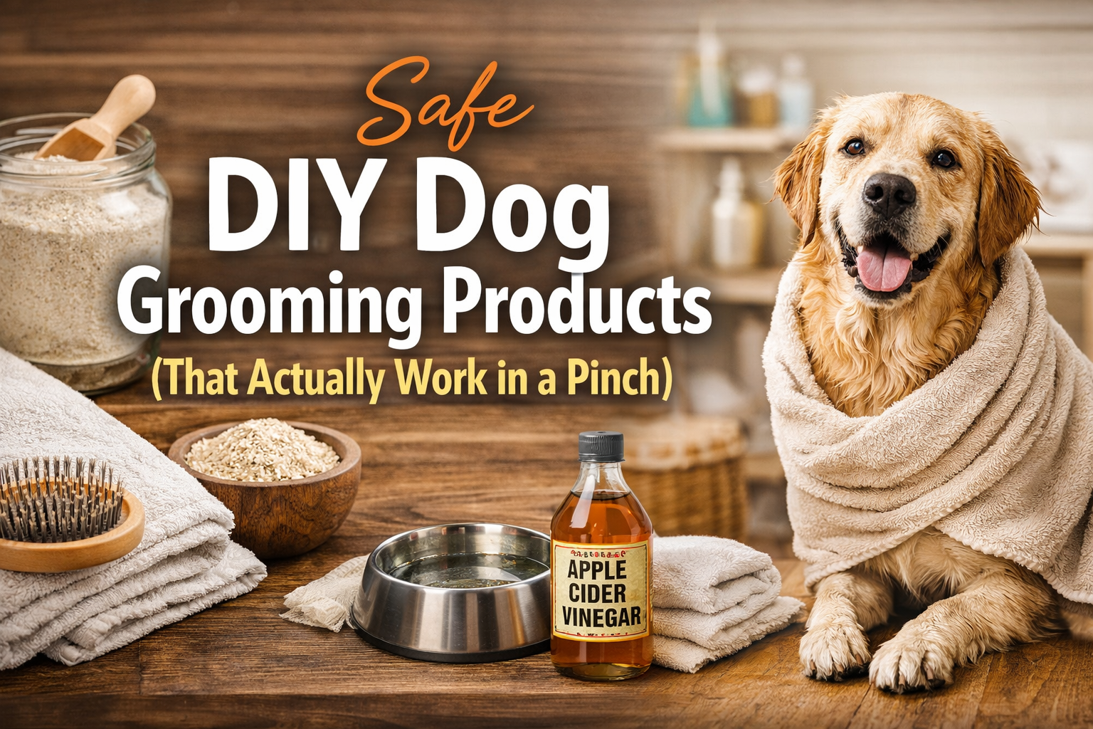 Safe DIY Dog Grooming Products (That Actually Work in a Pinch)