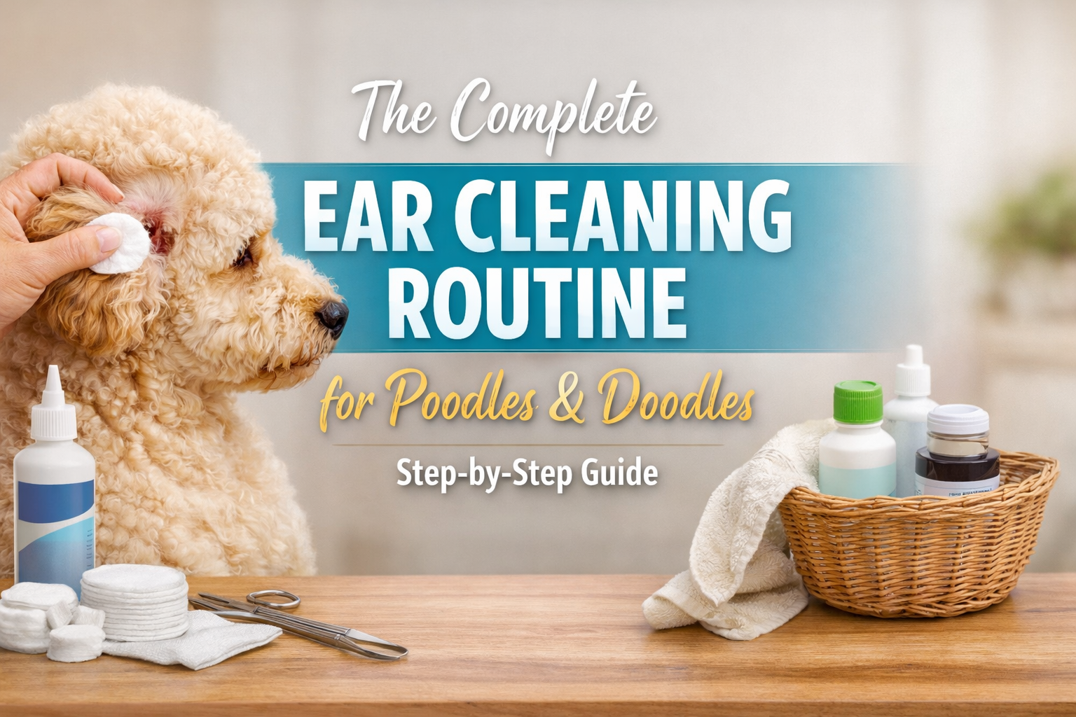 The Complete Ear Cleaning Routine for Poodles & Doodles (Step-by-Step Guide)